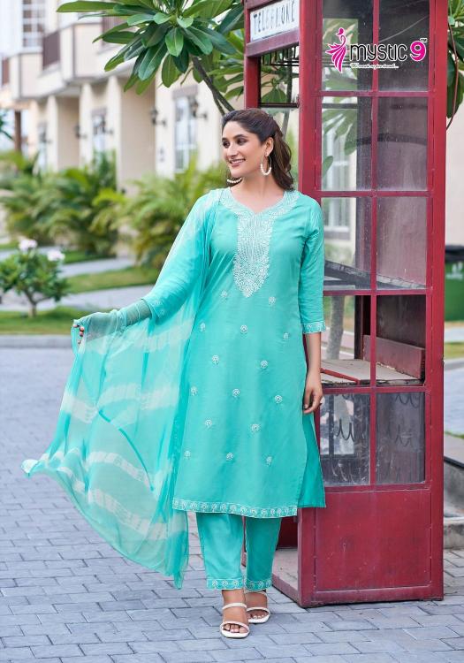 Mystic9 Karachi Vol-2 – Kurti Pant With Dupatta - Wholesale Catalog