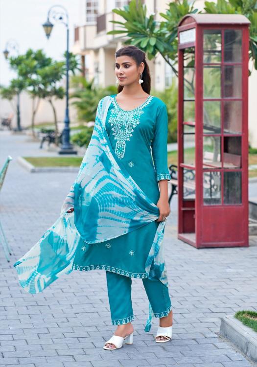 Mystic9 Karachi Vol-2 – Kurti Pant With Dupatta - Wholesale Catalog