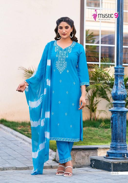 Mystic9 Karachi Vol-2 – Kurti Pant With Dupatta - Wholesale Catalog