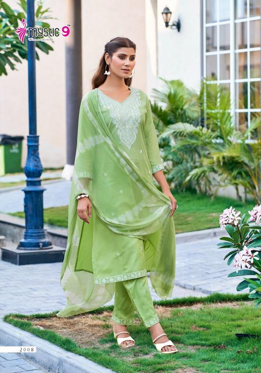 Mystic9 Karachi Vol-2 – Kurti Pant With Dupatta - Wholesale Catalog