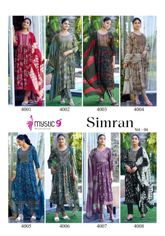 MYSTIC9 SIMRAN vol -4 Kurti Wholesale catalog