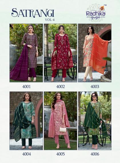 RADHIKA LIFE STYLE  SATRANGI vol - 4 Kurti Wholesale catalog