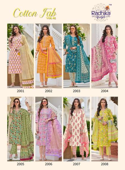 RADHIKA lifestyle COTTON FAB VOL 2 Kurti Wholesale catalog