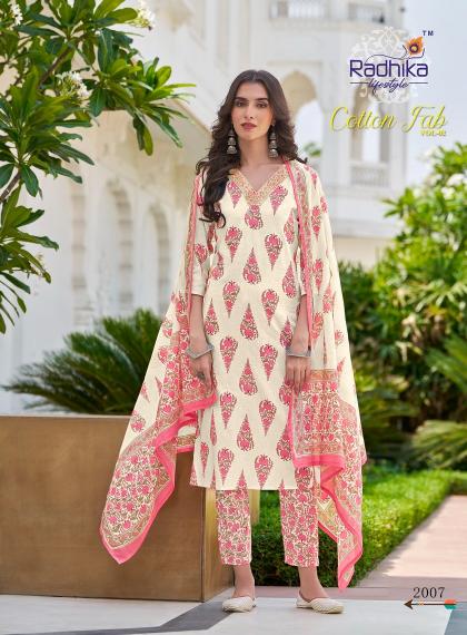 RADHIKA lifestyle COTTON FAB VOL 2 Kurti Wholesale catalog