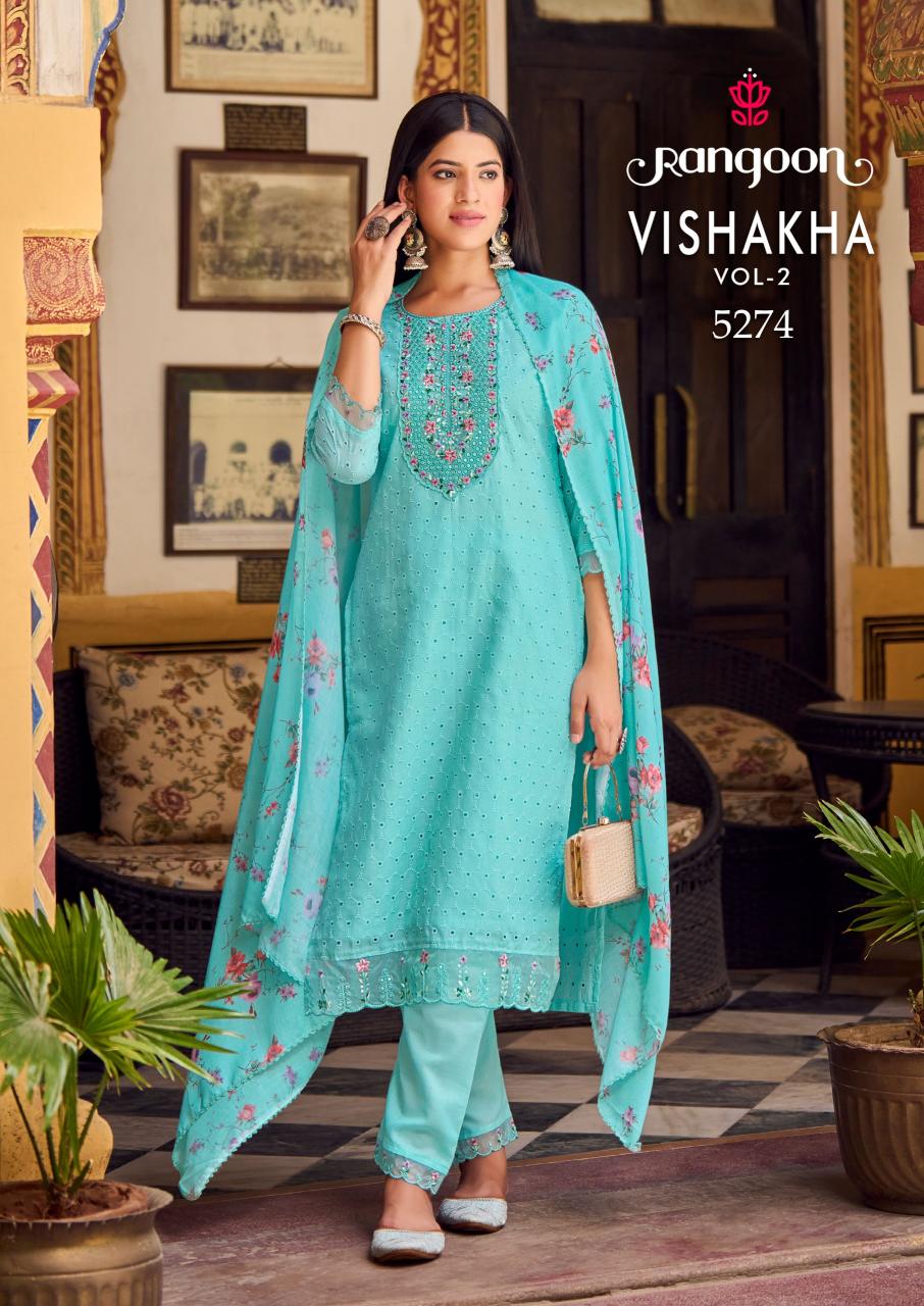 Rangoon Vishakha Vol 2 Kurti Wholesale catalog