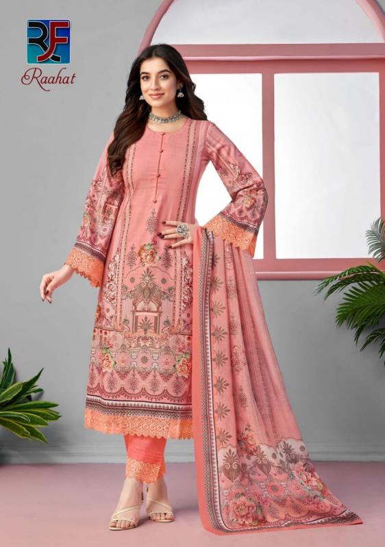 Rf Raahat Vol 1 Karachi Cotton Dress Material Wholesale catalog