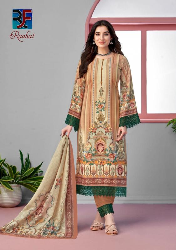 Rf Raahat Vol 1 Karachi Cotton Dress Material Wholesale catalog