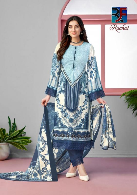 Rf Raahat Vol 1 Karachi Cotton Dress Material Wholesale catalog