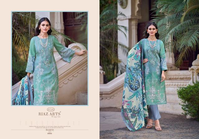 Riaz Arts Musafir Vol 6 Lawn Digital Printed Dress Material Wholesale catalog