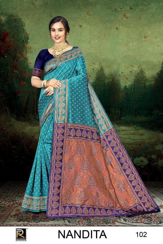 Ronisha Nandita Banarasi Silk Saree Wholesale catalog