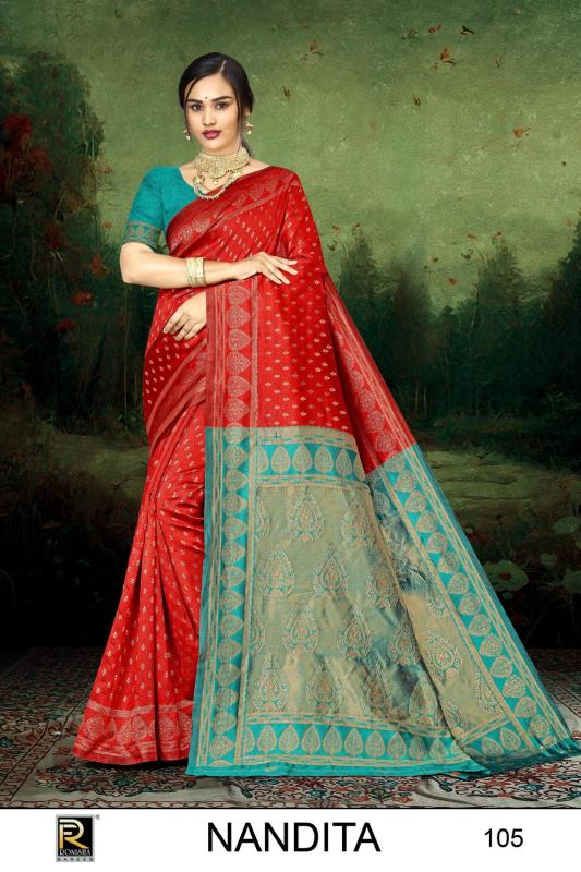 Ronisha Nandita Banarasi Silk Saree Wholesale catalog