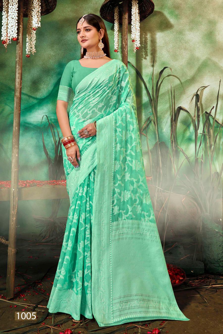 Saroj Ocean Cotton  Vol.3 Soft cotton rich pallu saree Saree Wholesale catalog    