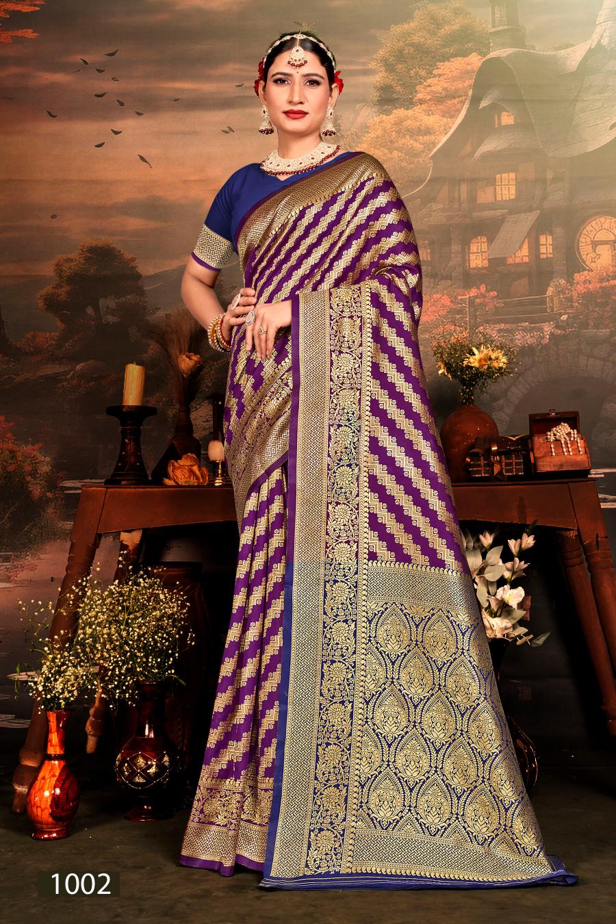 Saroj Swarn Moti vol.4 Soft silk with heavy designs Saree Wholesale catalog    