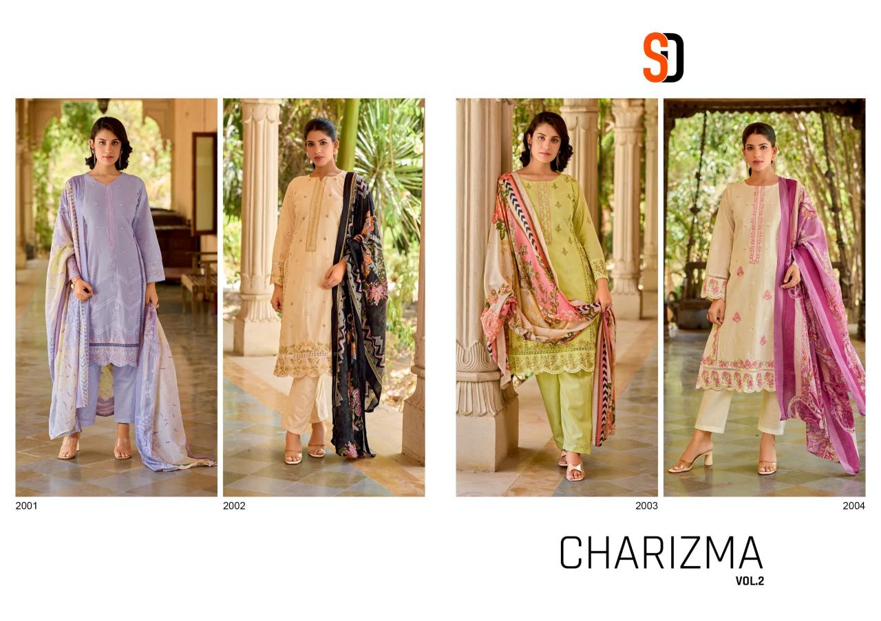 Shraddha Charizma 2 Cotton Embroidered Pakistani Suits Wholesale catalog