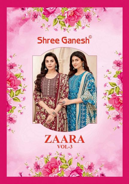 Shree Ganesh Zaara Vol-3 – Nyra Cut Kurti Pant With Dupatta