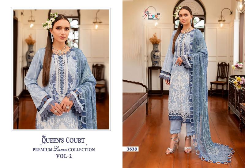 Shree Queens Court Vol 2 Chiffon Dupatta Pakistani Suits Wholesale catalog