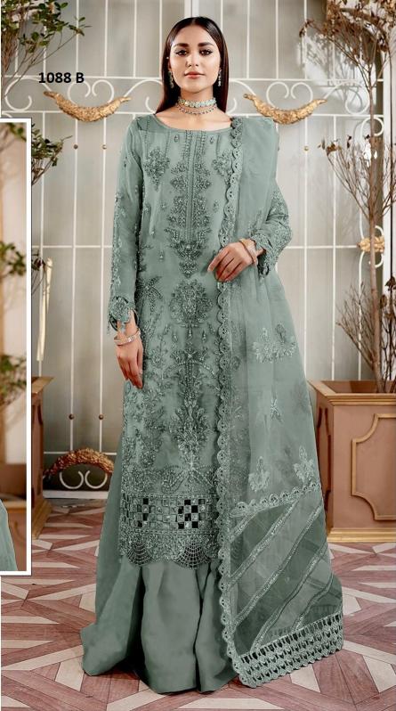 Super Hit 1088 Organza Designer Salwar Kameez Wholesale catalog