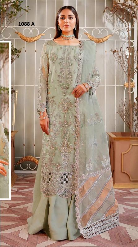 Super Hit 1088 Organza Designer Salwar Kameez Wholesale catalog