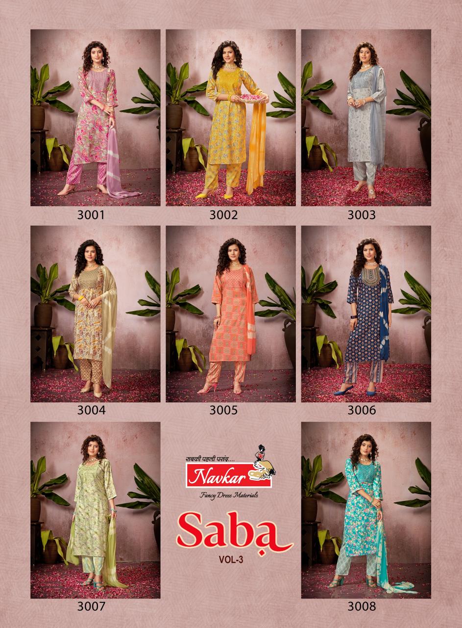 TANIKSH SABA VOL 3 Kurti Wholesale catalog