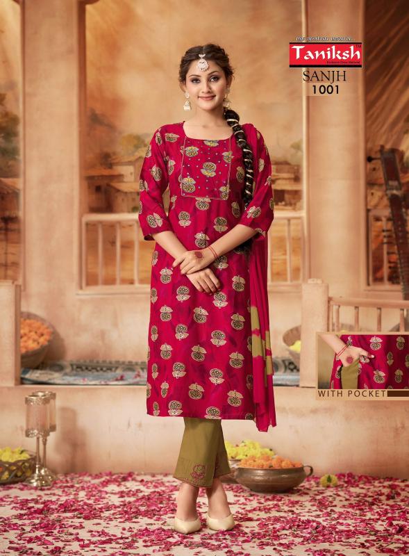 TANIKSH SANJH vol -1 Kurti Wholesale catalog