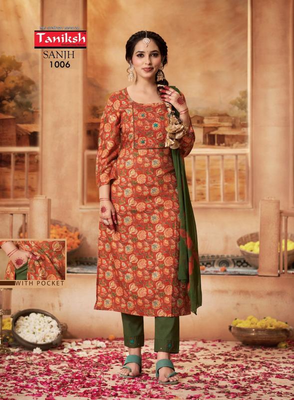 TANIKSH SANJH vol -1 Kurti Wholesale catalog