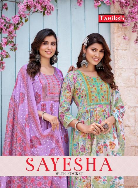 Taniksh Sayesha Vol-1 – Nyra Cut Kurti Pant With Dupatta Wholesale Catalog