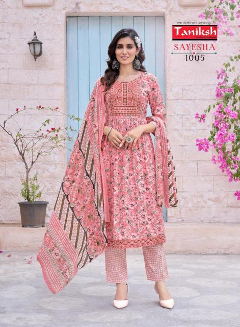 Taniksh Sayesha Vol-1 – Nyra Cut Kurti Pant With Dupatta Wholesale Catalog