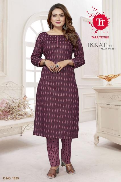 Tara Ikkat Vol-1 – Kurti With Pant - Wholesale Catalog