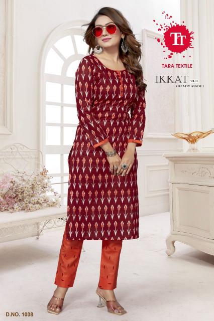 Tara Ikkat Vol-1 – Kurti With Pant - Wholesale Catalog