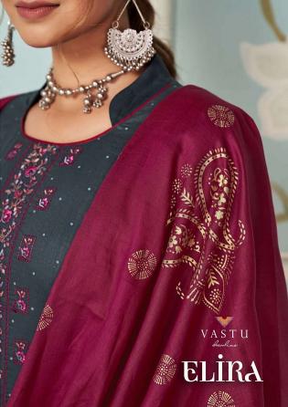 Vastu Elira Vol-1 – Kurti With Lining & Pant Dupatta - Wholesale Catalog