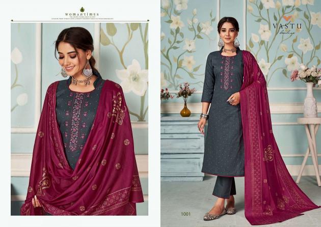 Vastu Elira Vol-1 – Kurti With Lining & Pant Dupatta - Wholesale Catalog