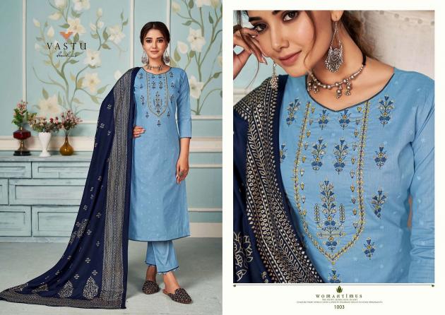 Vastu Elira Vol-1 – Kurti With Lining & Pant Dupatta - Wholesale Catalog