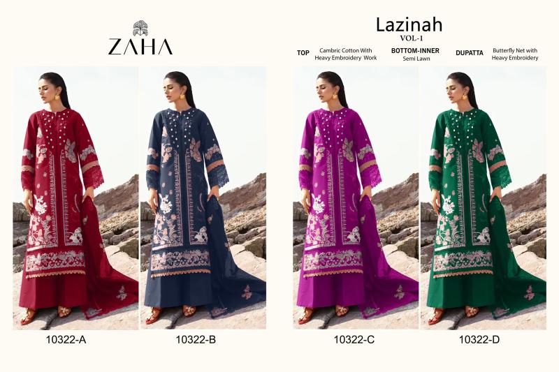 Zaha Lazinah Vol 1 Salwar Kameez Wholesale catalog