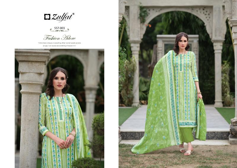 Zulfat Nazrana Vol 3 Cotton Designer Dress Material Wholesale catalog