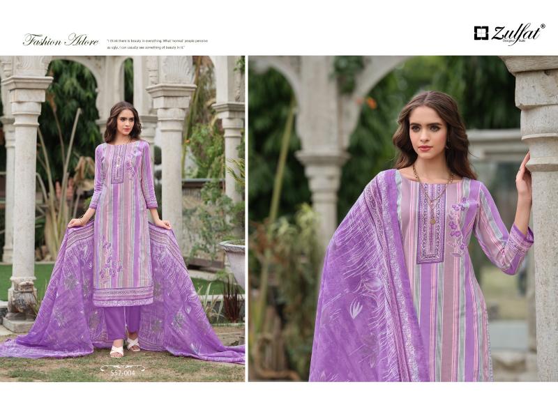 Zulfat Nazrana Vol 3 Cotton Designer Dress Material Wholesale catalog