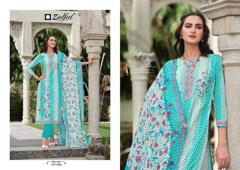 Zulfat Nazrana Vol 3 Cotton Designer Dress Material Wholesale catalog