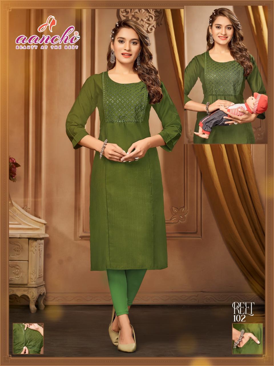 Aanchi REET KURTI wholesale catalog