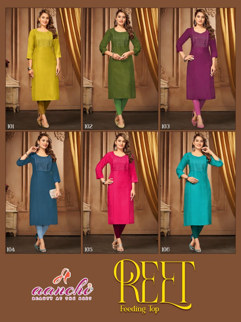 Aanchi REET KURTI wholesale catalog