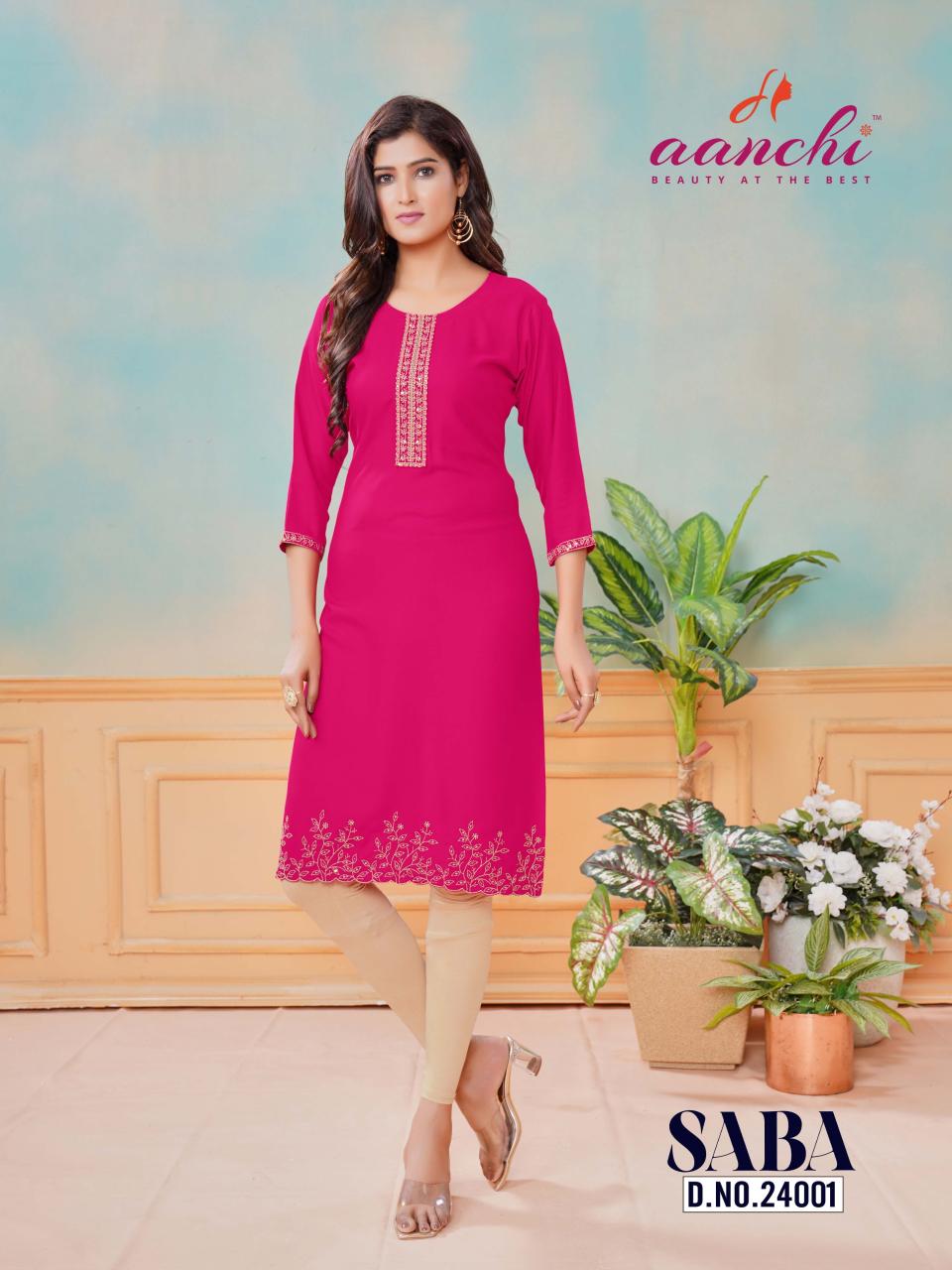 Aanchi SABA KURTI Wholesale catalog