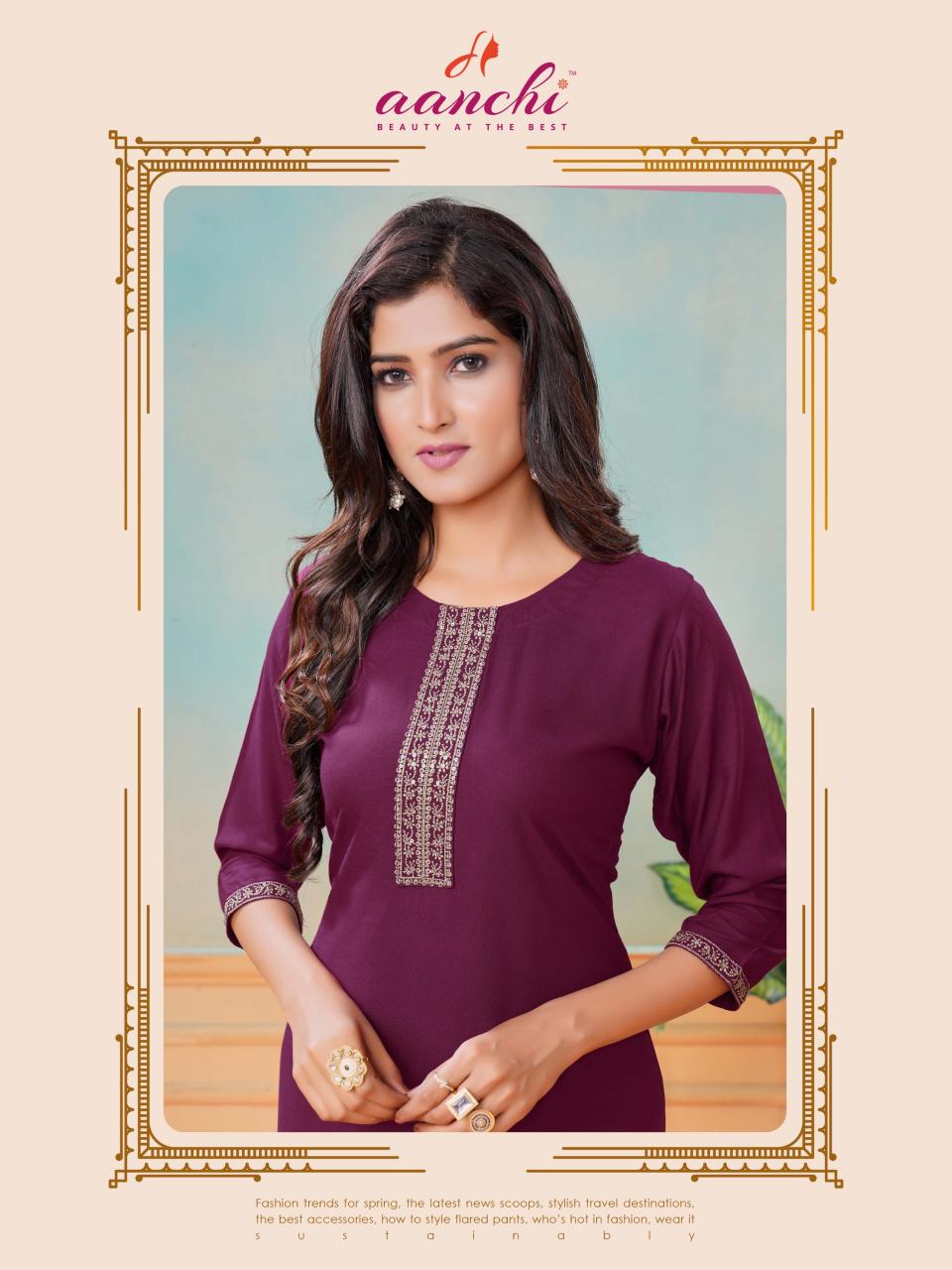 Aanchi SABA KURTI Wholesale catalog