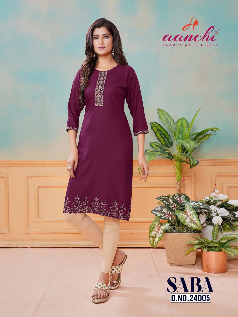 Aanchi SABA KURTI Wholesale catalog