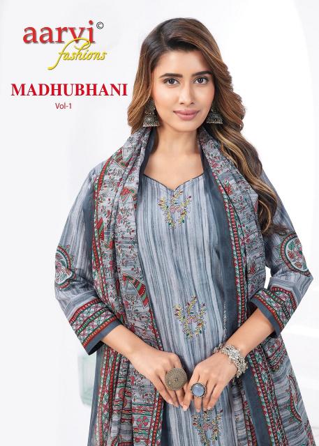 Aarvi Madhubhani Vol-1 – Kurti Pant With Dupatta - Wholesale Catalog