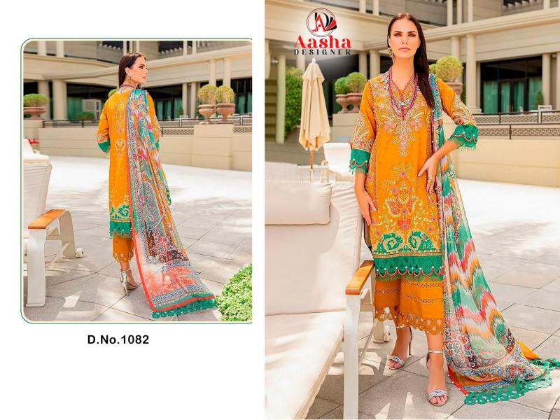 Aasha 1082 Cotton Salwar Kameez Wholesale catalog 