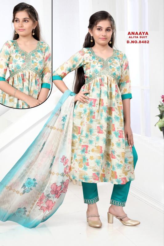 Anaaya Aliya Suit 8482 Modal Printed kurti Kids Wear wholesale catalog