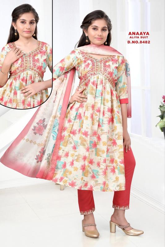 Anaaya Aliya Suit 8482 Modal Printed kurti Kids Wear wholesale catalog