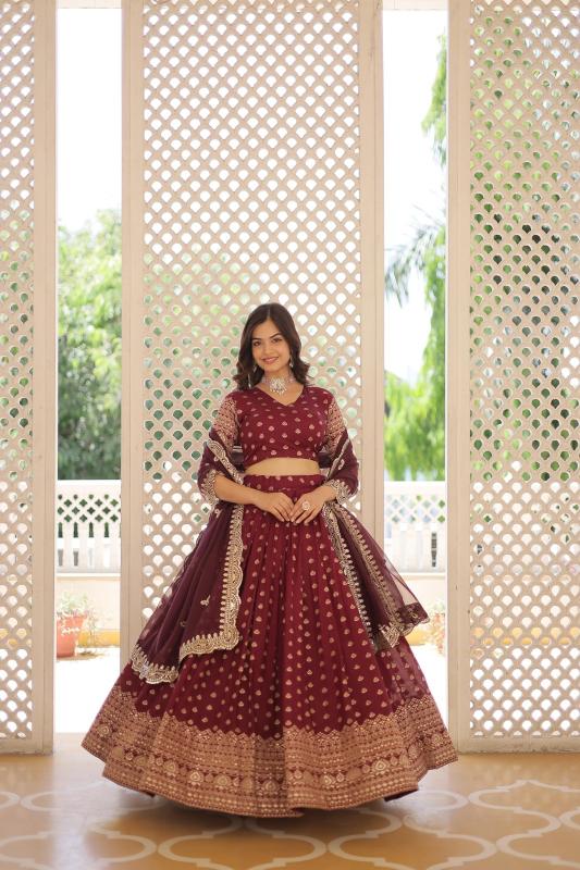 Anamika Vol 73 Viscose Jacquard Designer Lehenga Choli wholesale catalog