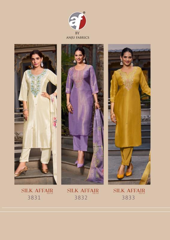 Anju Fabrics Silk Affair vol - 4 Kurti Wholesale catalog