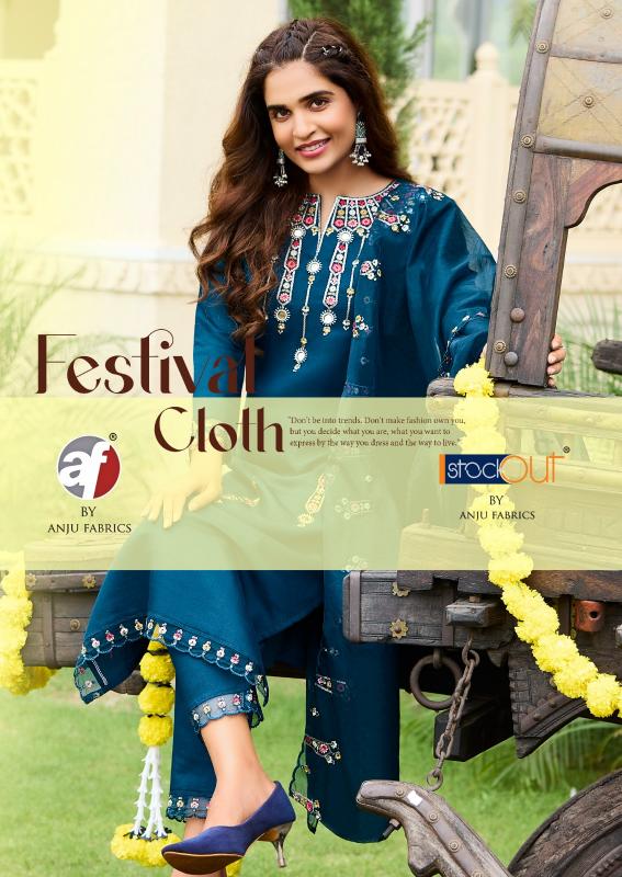 ANJU FABRICS Tyohaar vol -2 Kurti Wholesale catalog