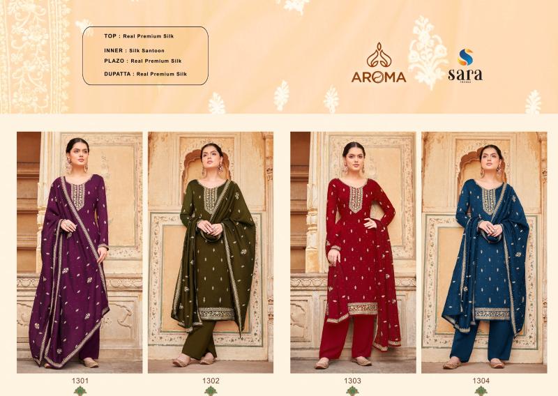 Aroma Sukoon Premium Silk Embroidered Salwar Kameez Wholesale catalog