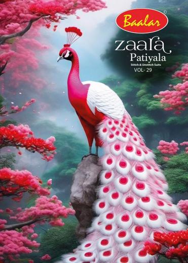 Baalar Zaara Patiyala Vol-29 – Dress Material - Wholesale Catalog